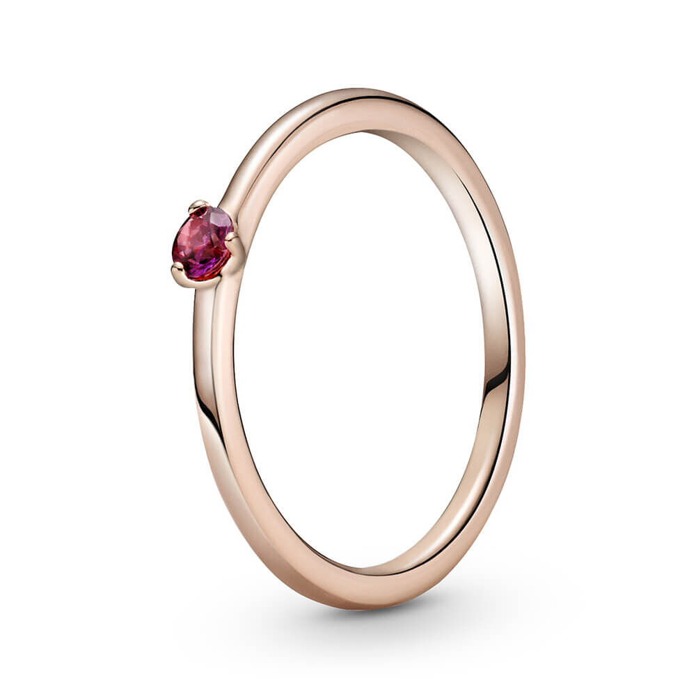 Pandora Red Solitaire CZ Ring