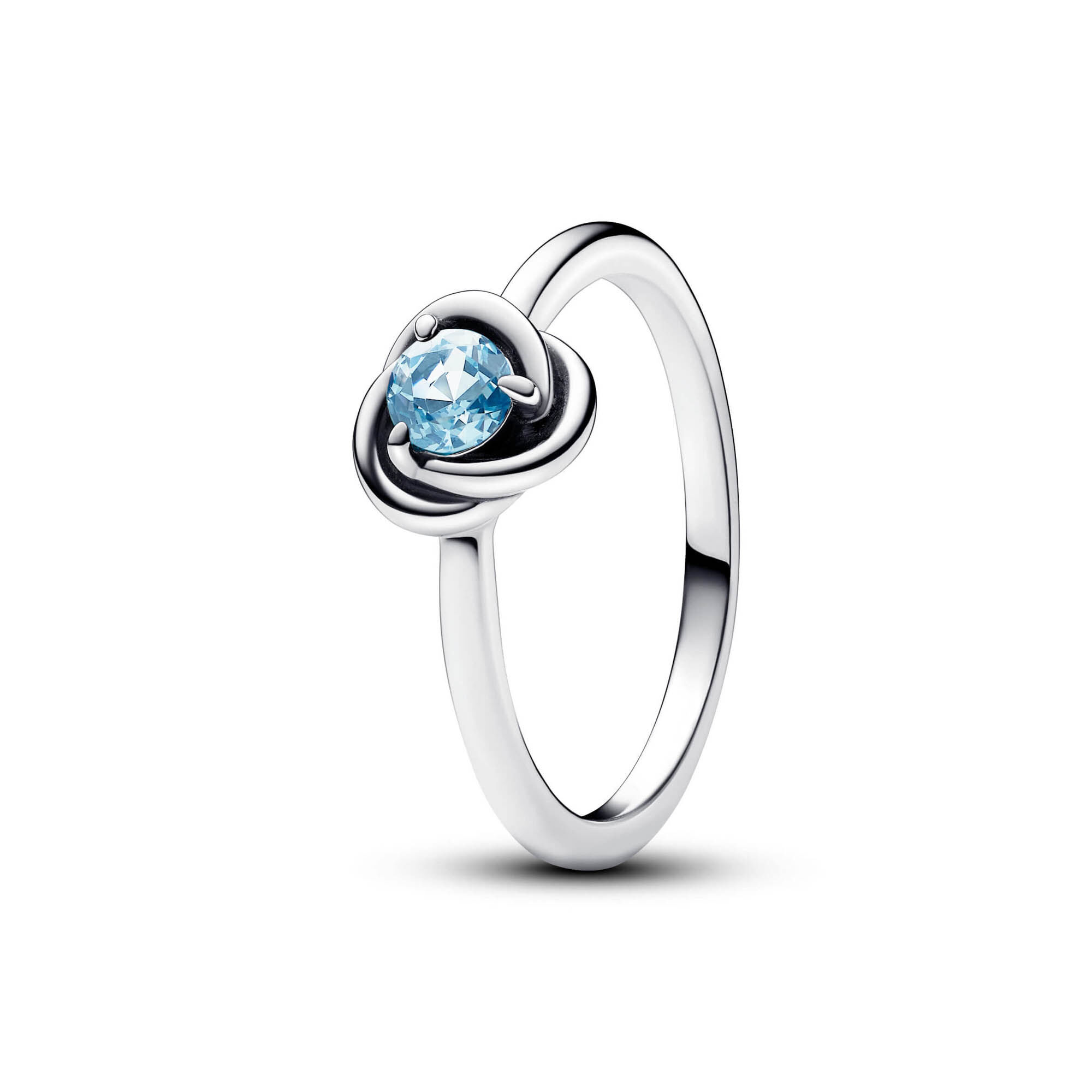 Pandora Sea Aqua Blue Eternity Circle Ring