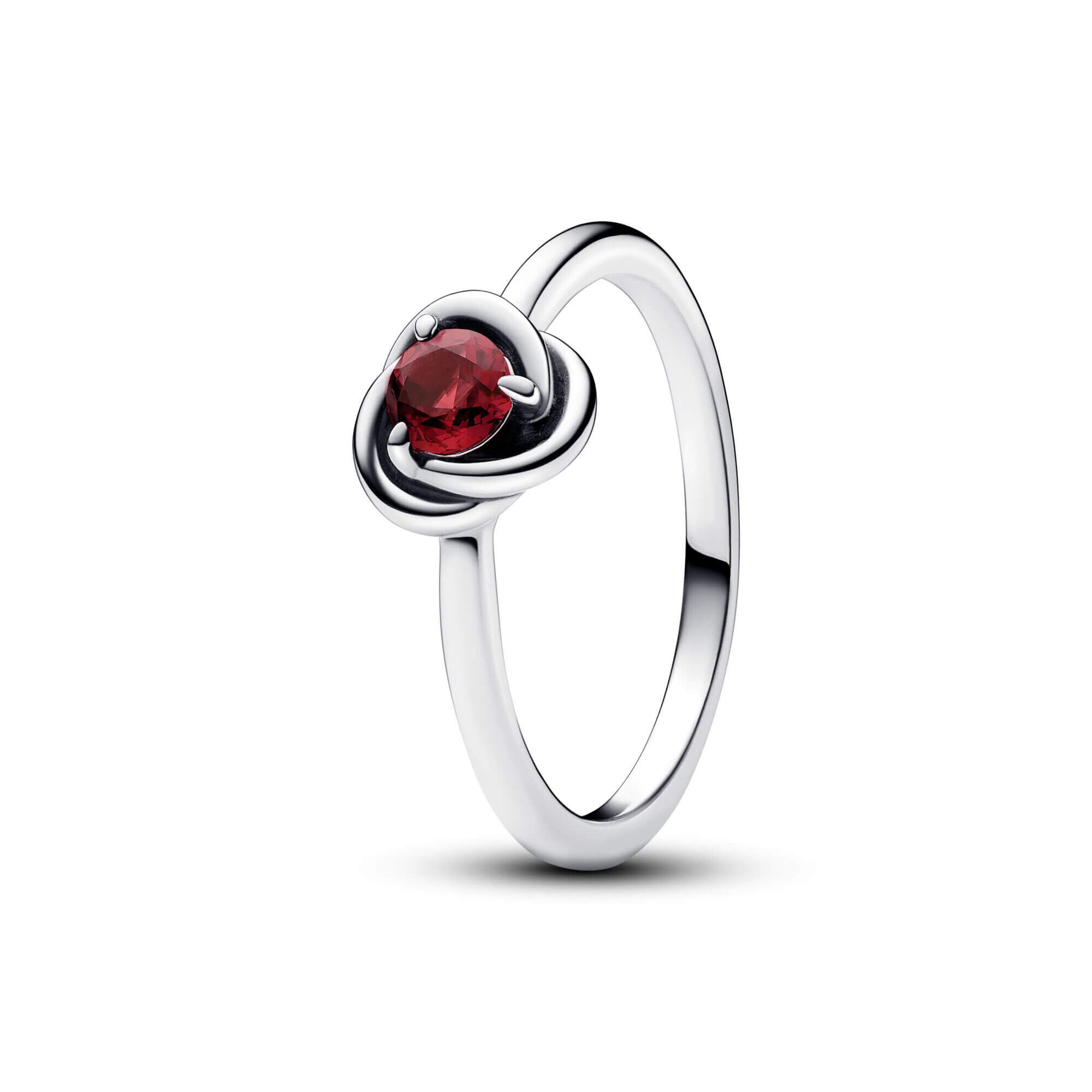 Pandora True Red Eternity Circle Ring