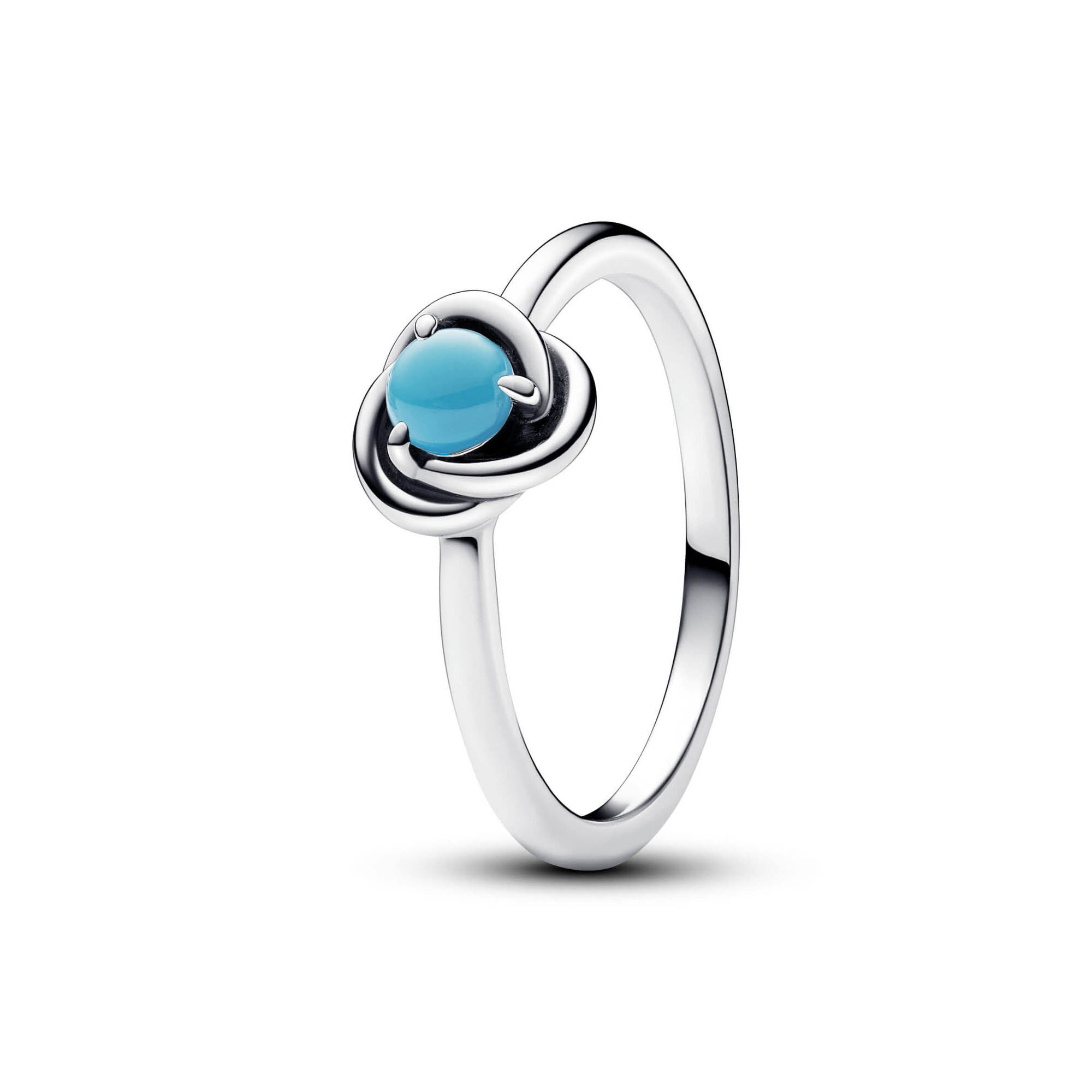 Pandora Turquoise Blue Eternity Circle Ring