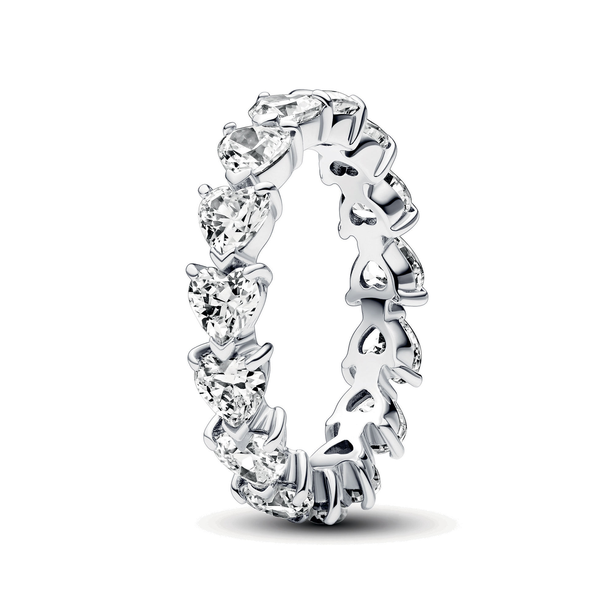 Pandora Row of Hearts Eternity Ring