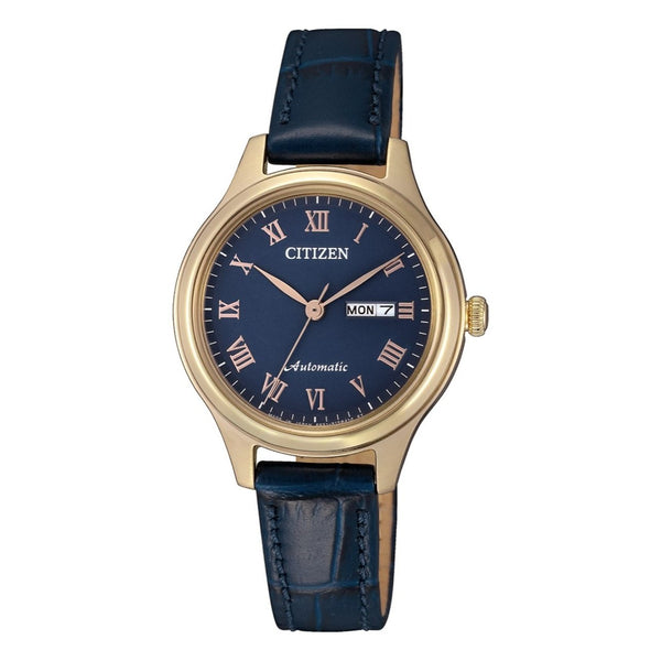 Citizen Women's PD7133-11L Citizen Mechanical Blue Leather Watch