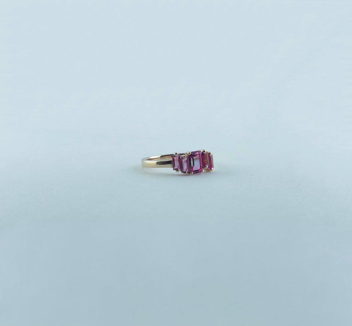 SUZANNE KALAN 14K ROSE GOLD PINK FIREWORKS RING