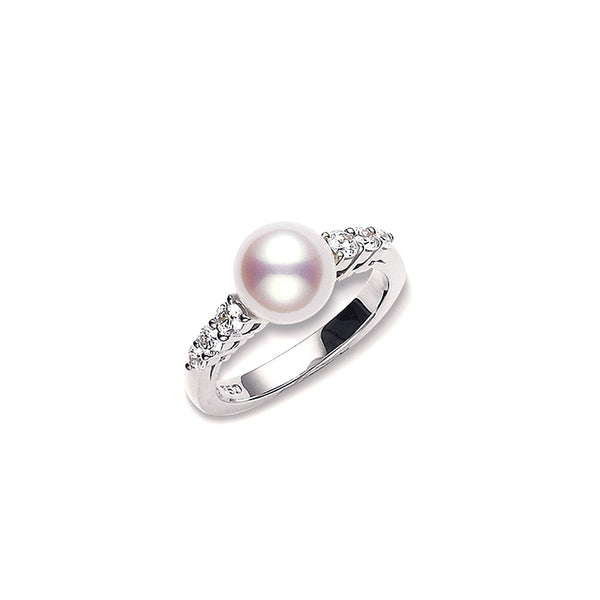 Mikimoto Morning Dew Akoya Cultured Pearl Ring