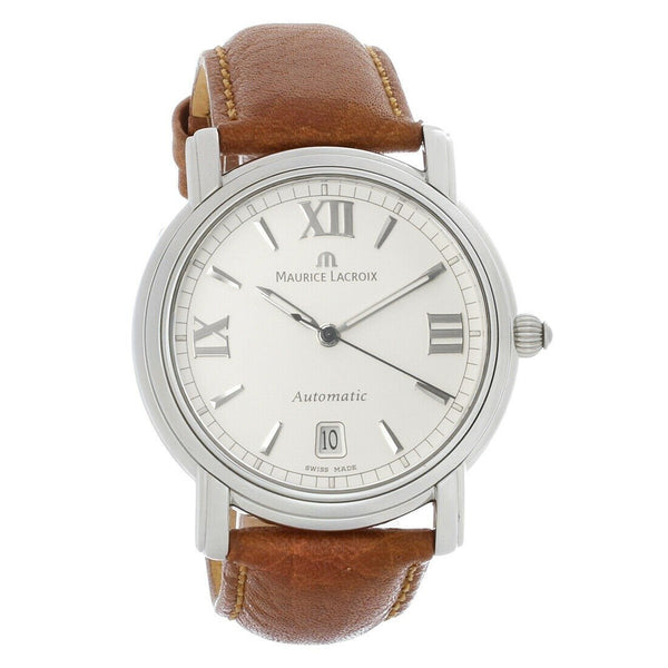 Maurice Lacroix Men's PT6017-SS001-111 Pontos  Brown Leather Watch