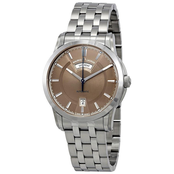 Maurice Lacroix Men's PT6158-SS002-73E Pontos Day Date Stainless Steel Watch