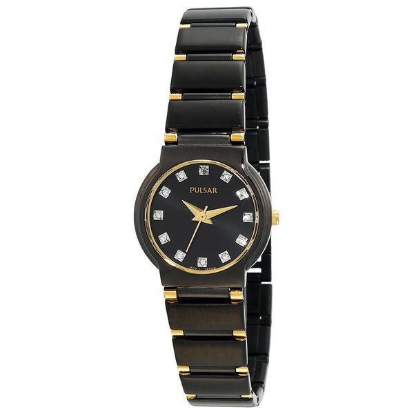 Pulsar Women's PTC427 Crystal Two-Tone Stainless Steel Watch