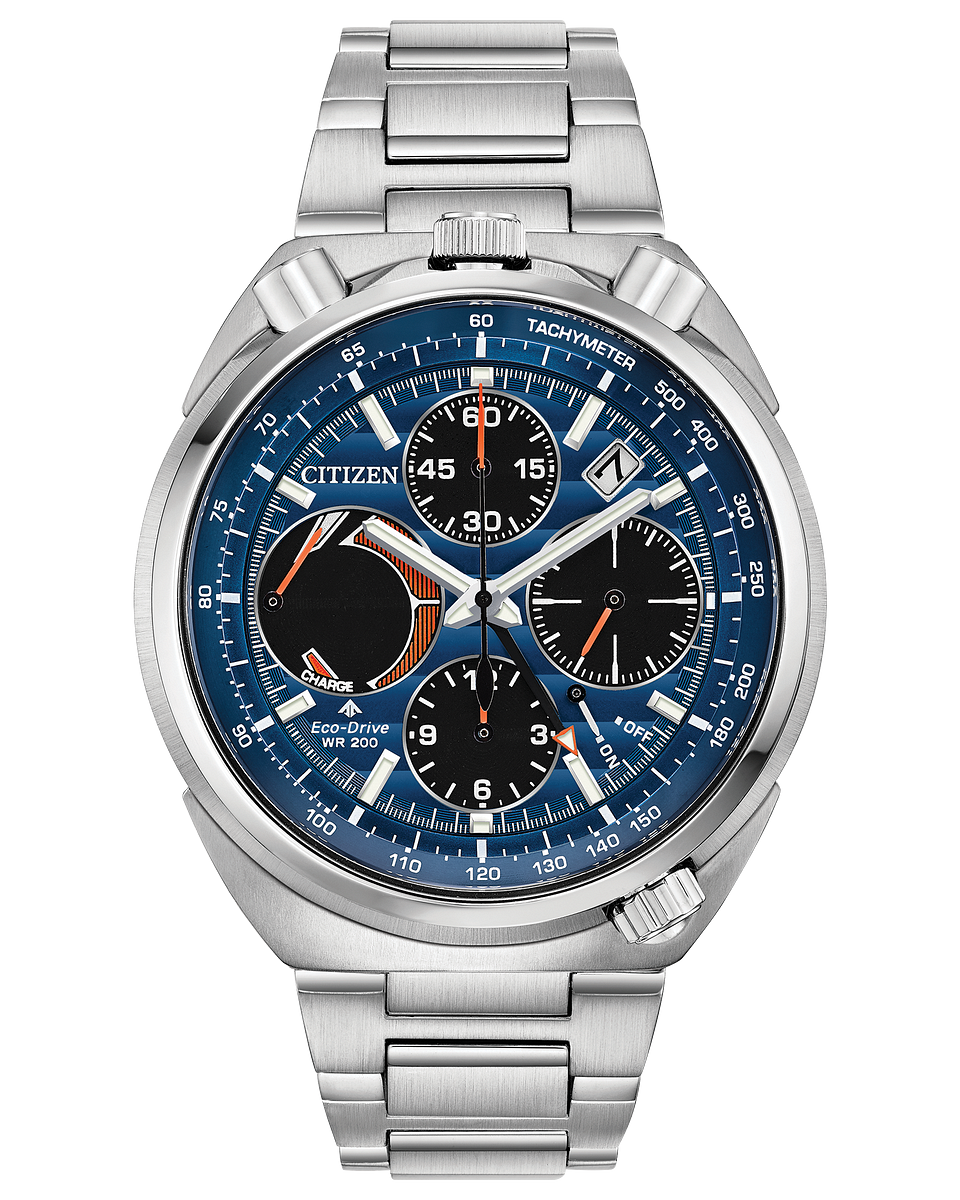 ProMaster Tsuno Chronograph Racer (Silver/Blue)