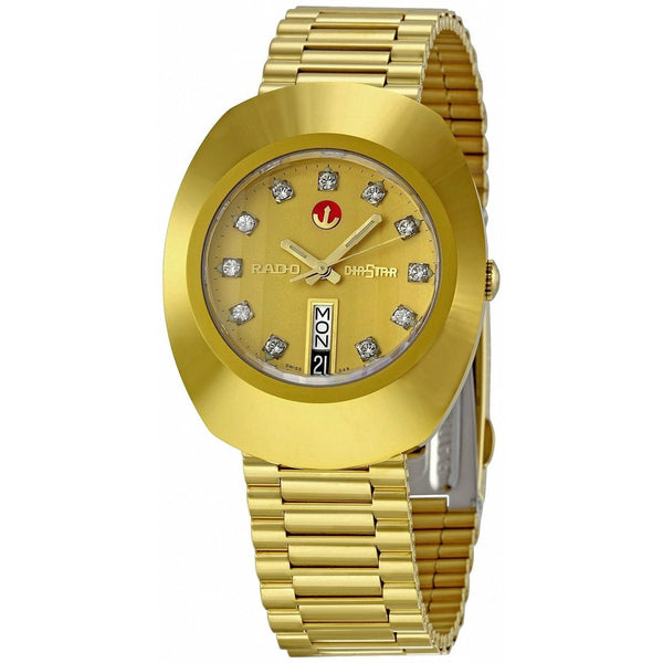 Rado Men's R12413493 Original Diamond Gold-Tone Stainless Steel Watch