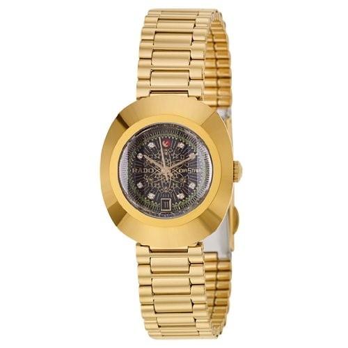 Rado Women's R12416053 Original Diamond Gold-Tone Stainless Steel Watch