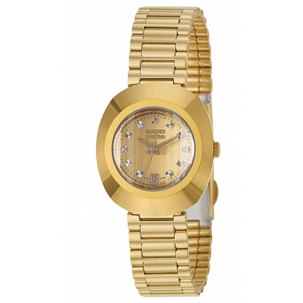 Rado Women's R12416593 Original Diamond Gold-Tone Stainless Steel Watch
