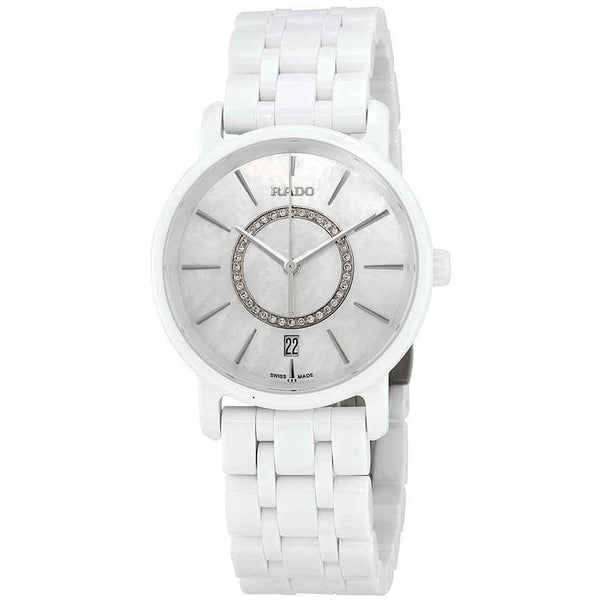 Rado Women's R14065907 Diamaster Diamond Set White High-Tech Ceramic Watch