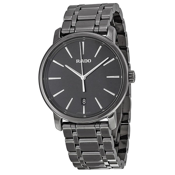 Rado Men's R14072177 Diamaster Black Plasma Ceramic Watch
