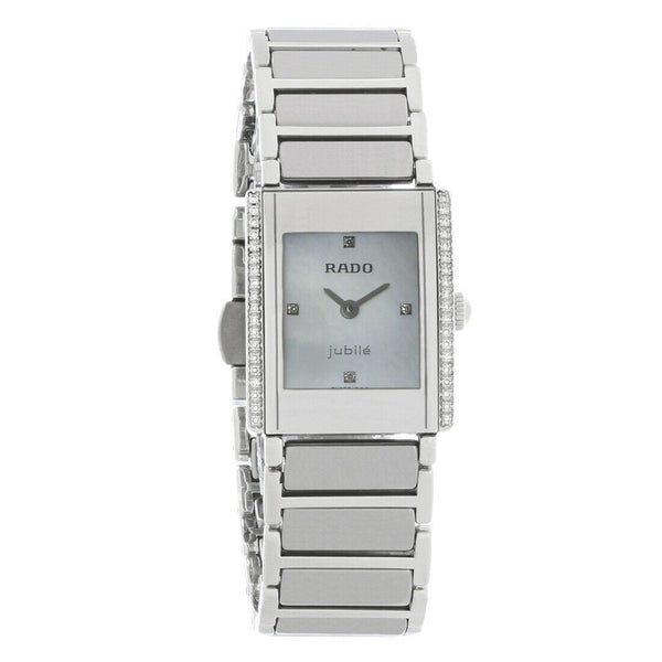 Rado Women's R20430909 Integral Jubile Black Leather Watch