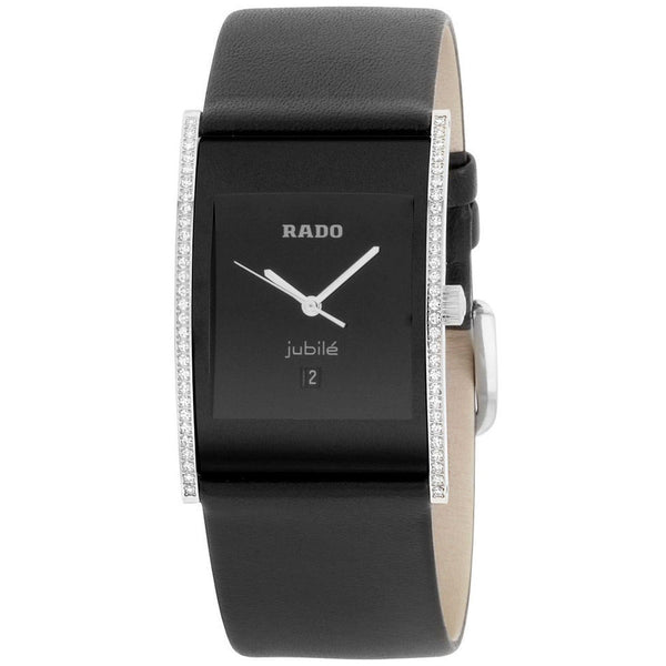 Rado Women's R20757155 Integral Black Leather Watch