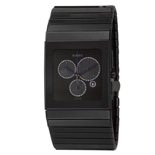 Rado Men's R21714732 Ceramica Chronograph Black Ceramic Watch