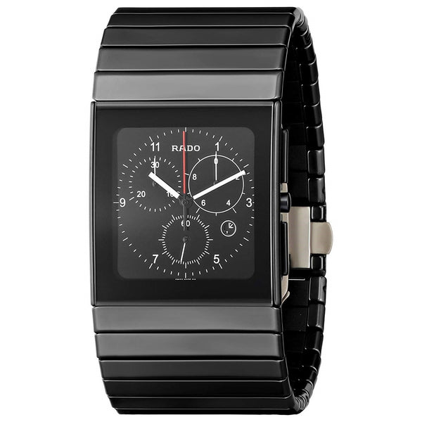 Rado Men's R21715162 Ceramica Chronograph Black Ceramic Watch