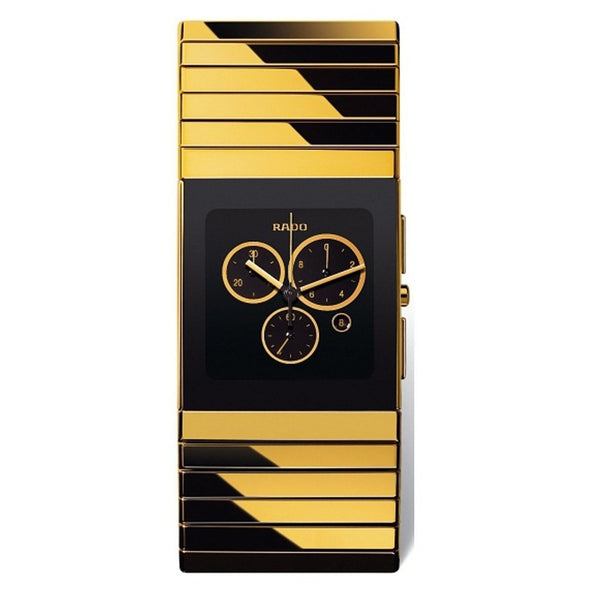 Rado Men's R21893162 Ceramica Chronograph Gold-Tone Ceramic Watch