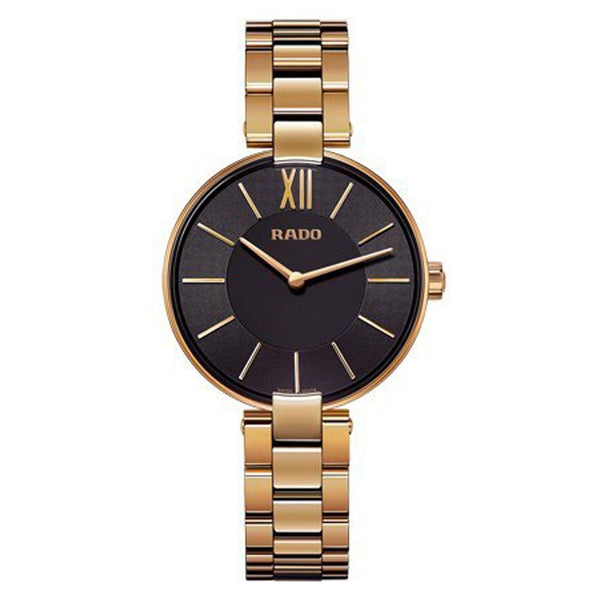 Rado Unisex R22851163 Coupole Gold-Tone 18kt Rose Gold-Plated Stainless Steel Watch