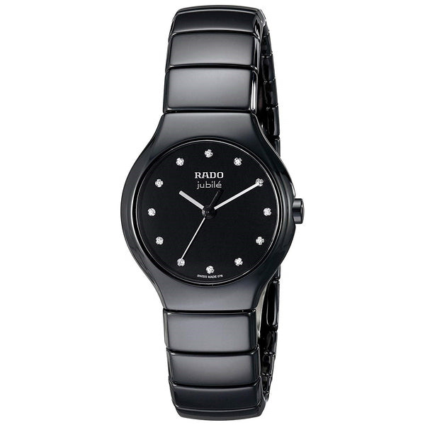 Rado Women's R27655762 True  Diamond Black Ceramic Watch
