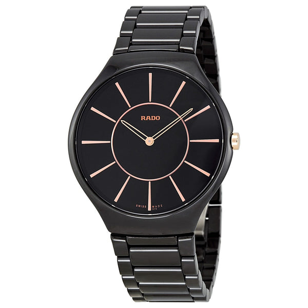 Rado Men's R27741152 TRUE Black Ceramic Watch
