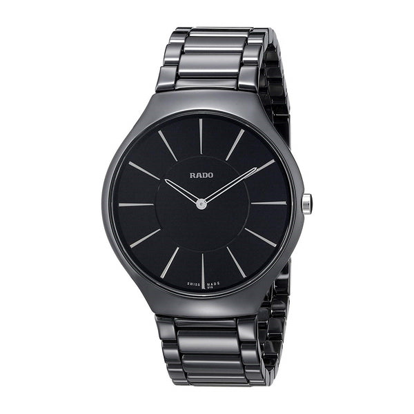 Rado Men's R27741162 True Thinline Black Ceramic Watch