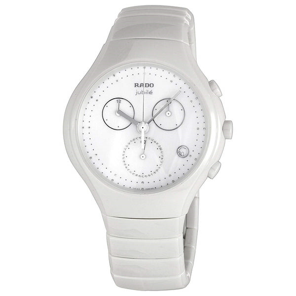 Rado Men's R27832702 True  Chronograph White Ceramic Watch