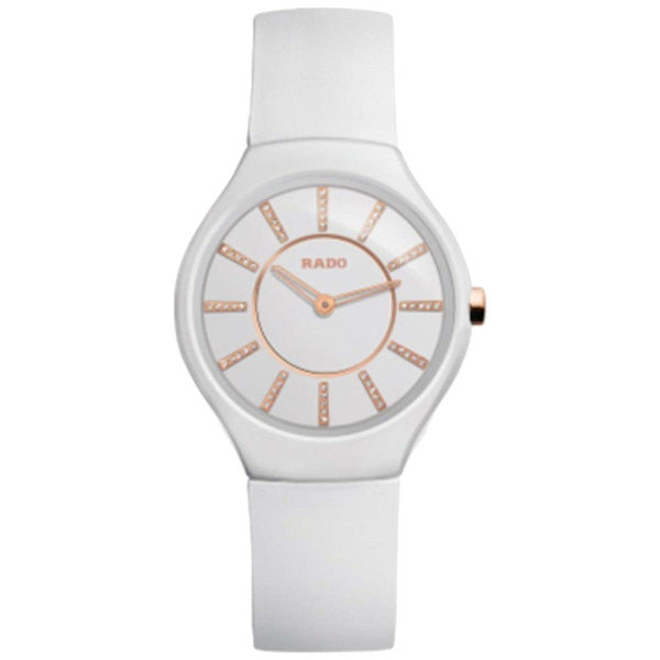 Rado Women's R27958709 True  Diamond White Rubber Watch