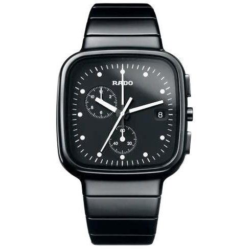 Rado Men's R28388152 True  Chronograph Black Ceramic Watch