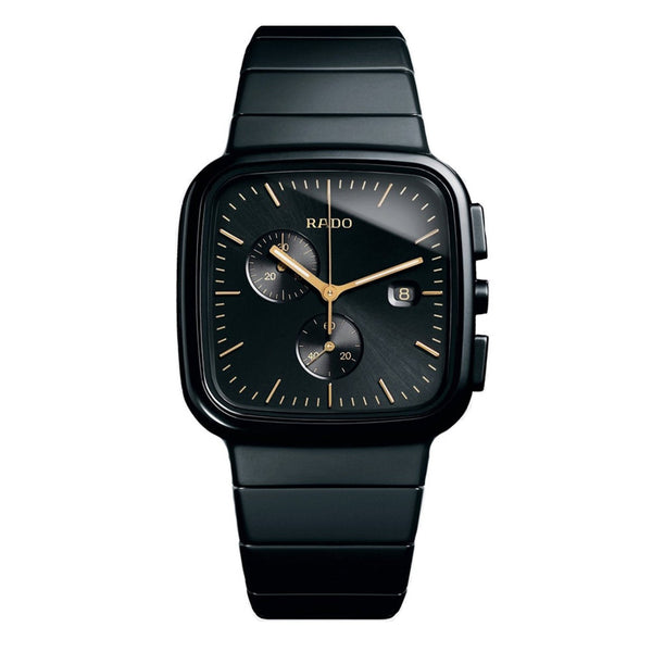 Rado Men's R28886172 True  Chronograph Black Ceramic Watch