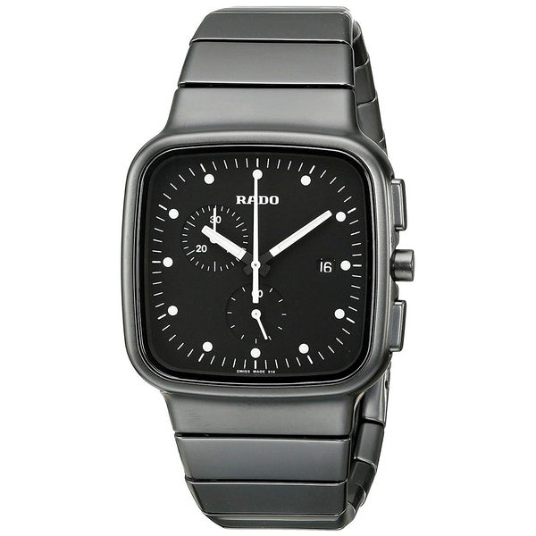 Rado Men's R28886182 True  Chronograph Black Ceramic Watch