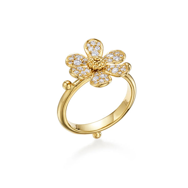 Temple St. Clair 18k Snow Flower Ring - R31882-PVFLWR