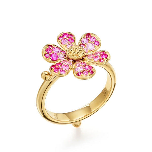 Temple St. Clair 18k Flower Power Ruby Ring - R36882-REDFLWR