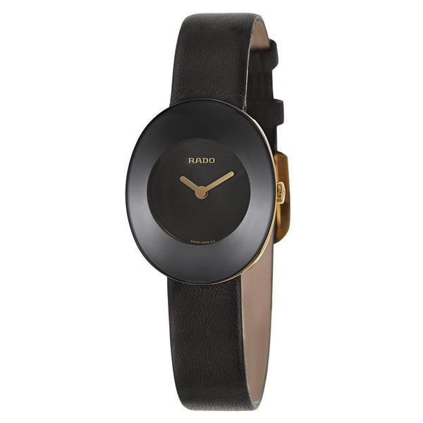 Rado Women's R53744155 Esenza Black Leather Watch