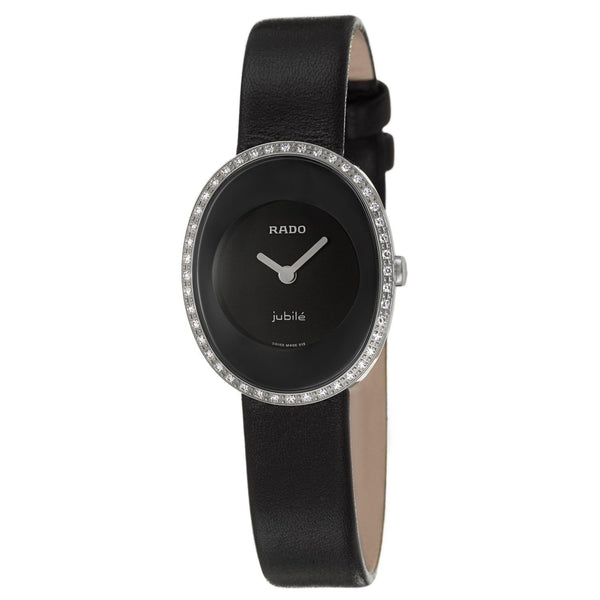 Rado Women's R53763155 Esenza Black Leather Watch
