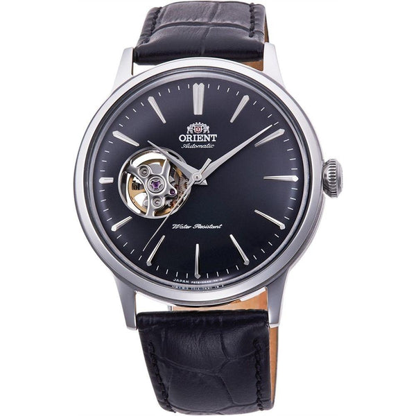 Orient Men's RA-AG0004B10B Classic Black Leather Watch