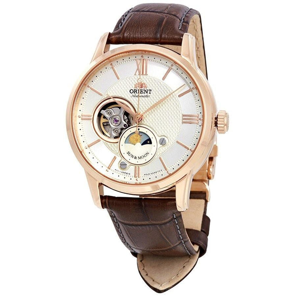 Orient Men's RA-AS0003S10B Classic Brown Leather Watch