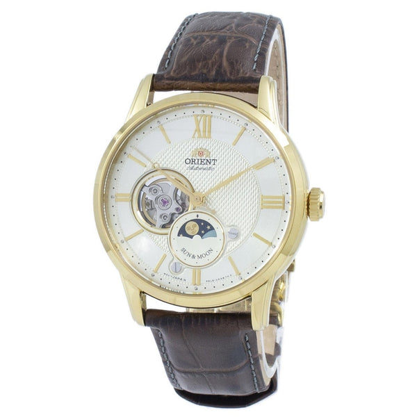 Orient Men's RA-AS0004S10B Classic Brown Leather Watch