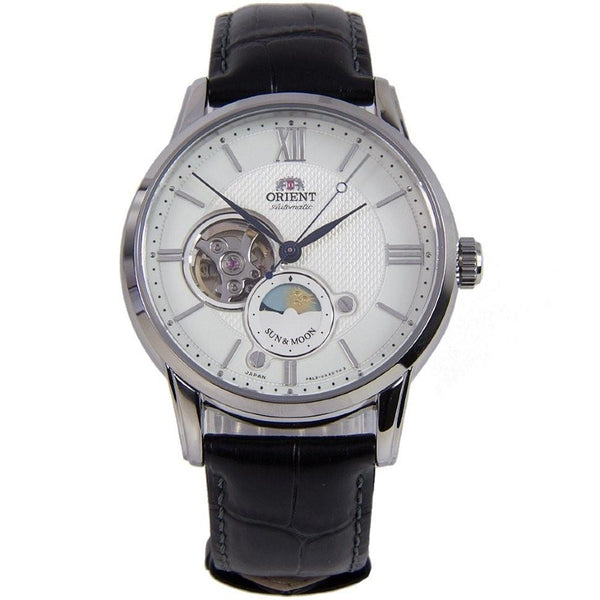 Orient Men's RA-AS0005S10B Black Leather Watch