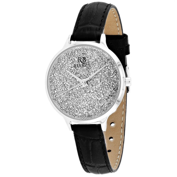 Roberto Bianci Women's RB0241 Gemma Sets of Crystal Black Leather Watch