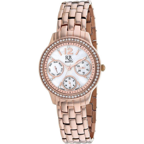 Roberto Bianci Women's RB0843 Valentini Crystal Rose Gold-Tone Stainless Steel Watch