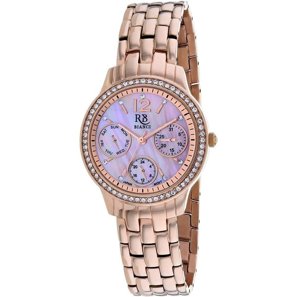 Roberto Bianci Women's RB0844 Valentini Crystal Rose Gold-Tone Stainless Steel Watch