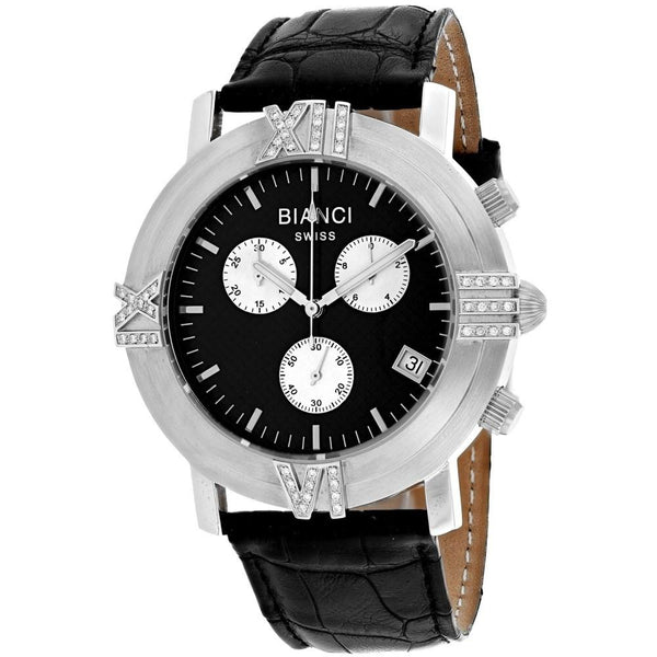 Roberto Bianci Women's RB18490 Medellin Chronograph Black Leather Watch