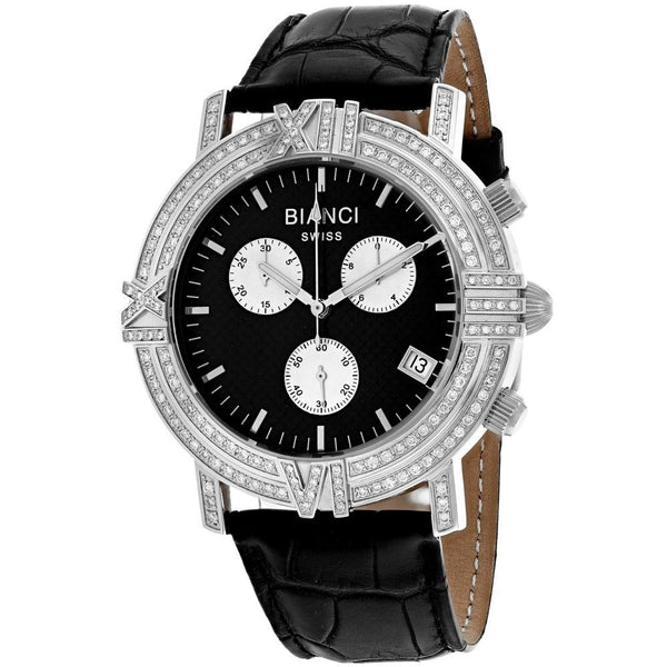 Roberto Bianci Women's RB18500 Medellin Chronograph Black Leather Watch
