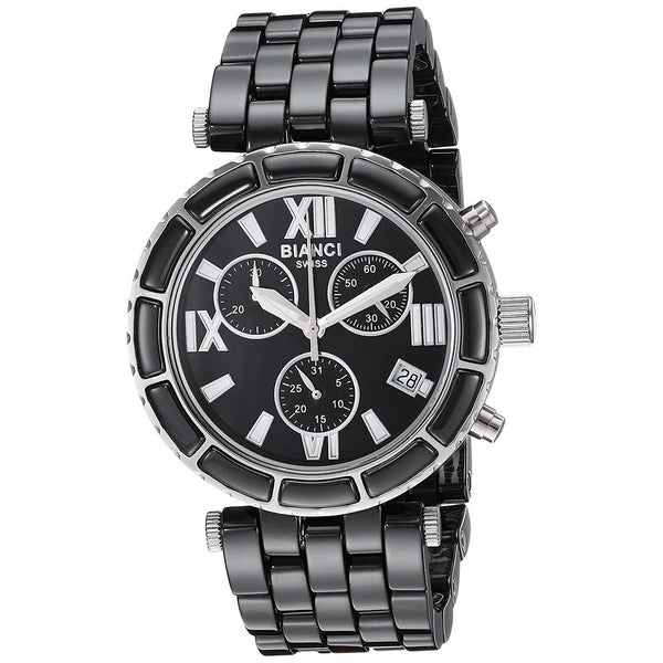 Roberto Bianci Women's RB26800 Galeria Chronograph Black Ceramic Watch
