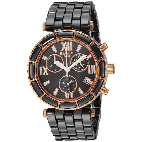 Roberto Bianci Women's RB26801 Galeria Chronograph Black Ceramic Watch