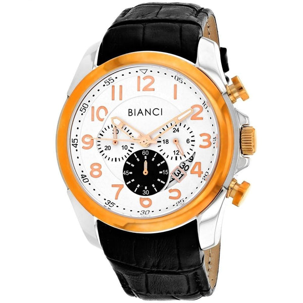 Roberto Bianci Men's RB54461 Caravello Chronograph Black Leather Watch