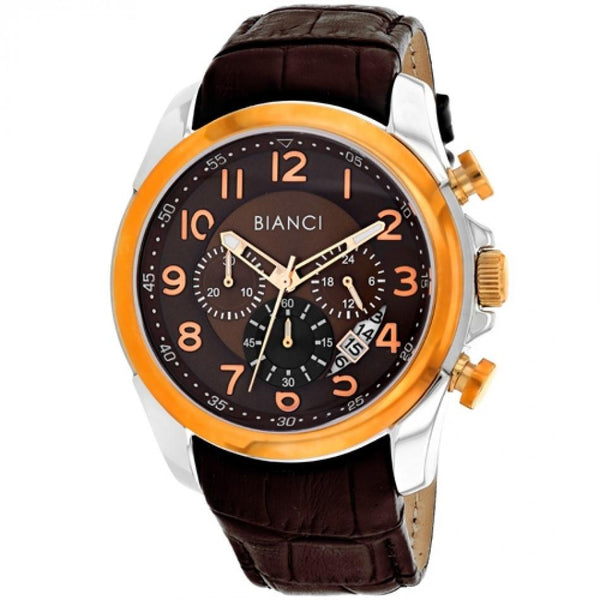 Roberto Bianci Men's RB54462 Caravello Chronograph Brown Leather Watch