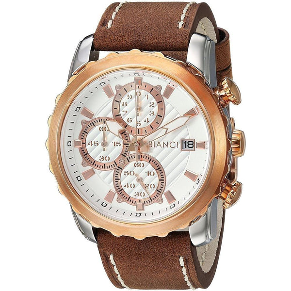 Roberto Bianci Men's RB54471 Valerio Chronograph Brown Silicone Watch
