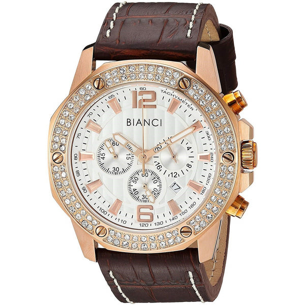 Roberto Bianci Men's RB54502 Alessandro Chronograph Brown Leather Watch